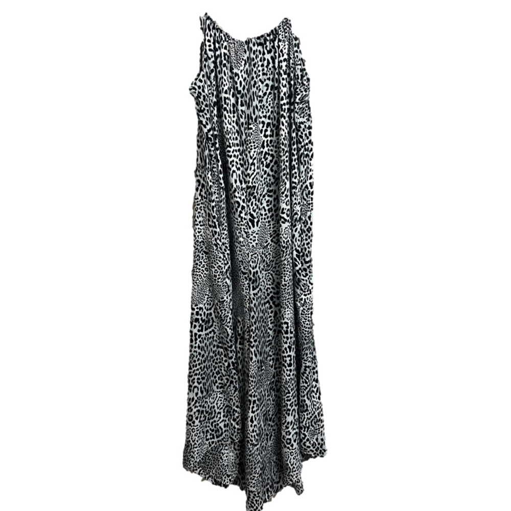 Anthropologie Wide Leg Animal Print Jumpsuit Size M - Picture 3 of 8